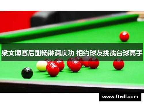 梁文博赛后酣畅淋漓庆功 相约球友挑战台球高手